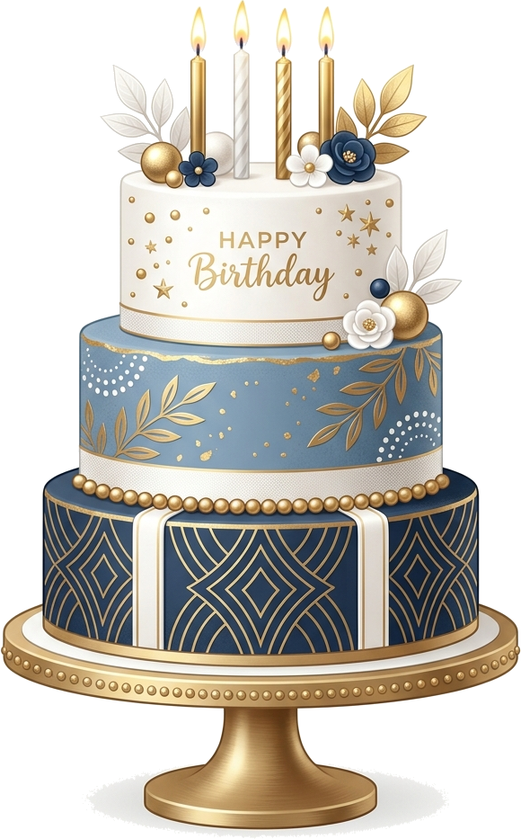 76th Birthday Celebration Cake